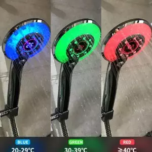 LED發光溫顯花灑(三段出水款)-產品介紹-SKU-1-透明款-電鍍款_家樂水-全方位熱水設備專家-麥米亞整合行銷